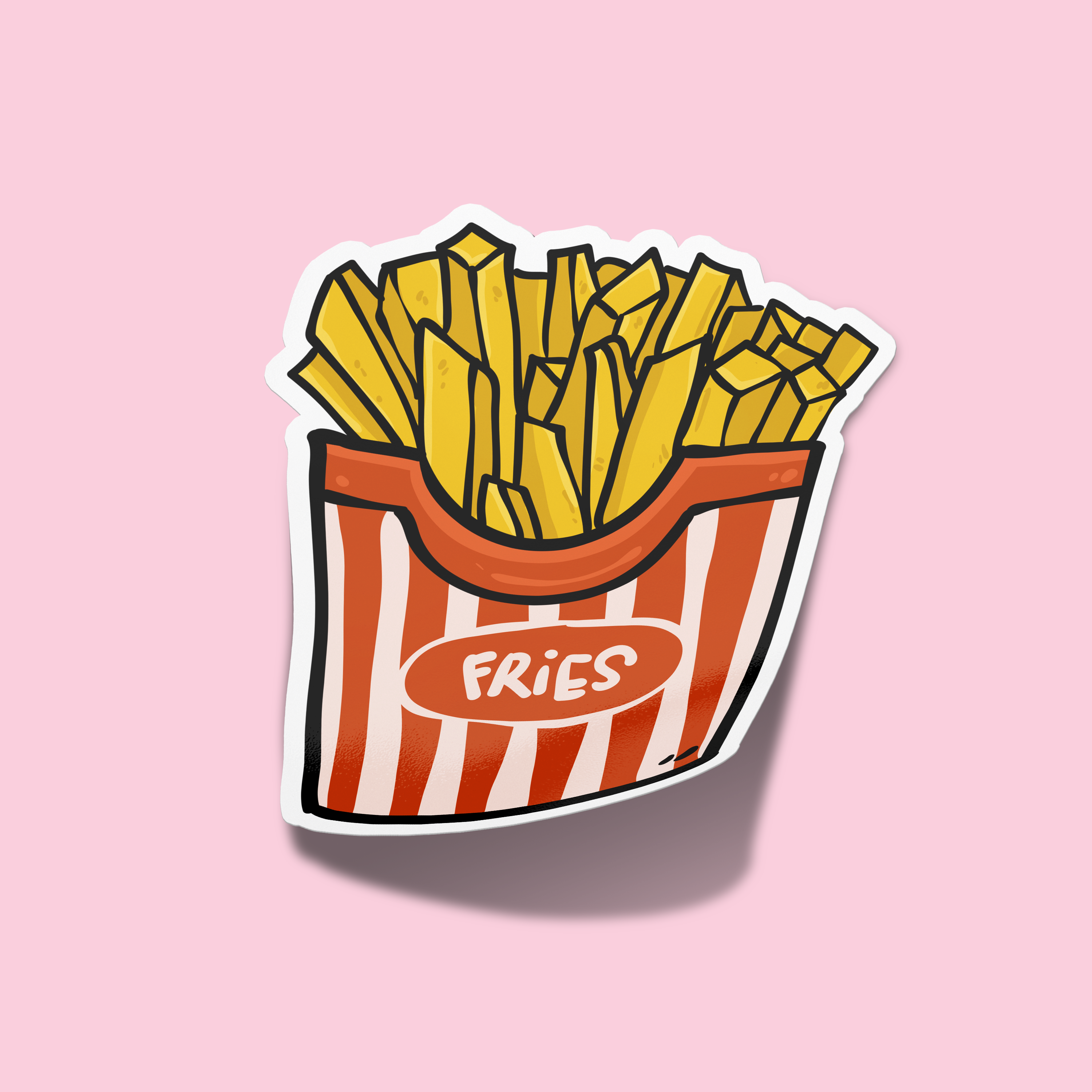 One single line drawing of fresh french fries Vector Image