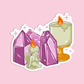 Candle and Crystal Sticker