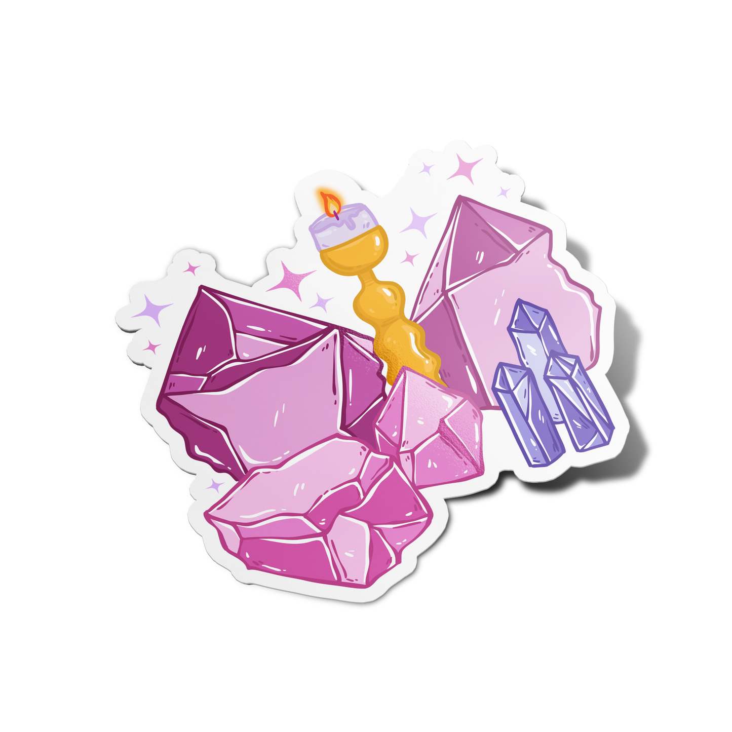 Candle and Crystal Sticker