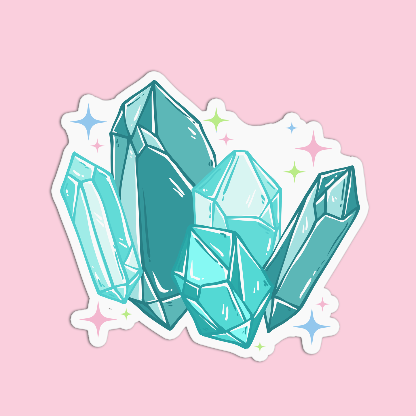 Candle and Crystal Sticker