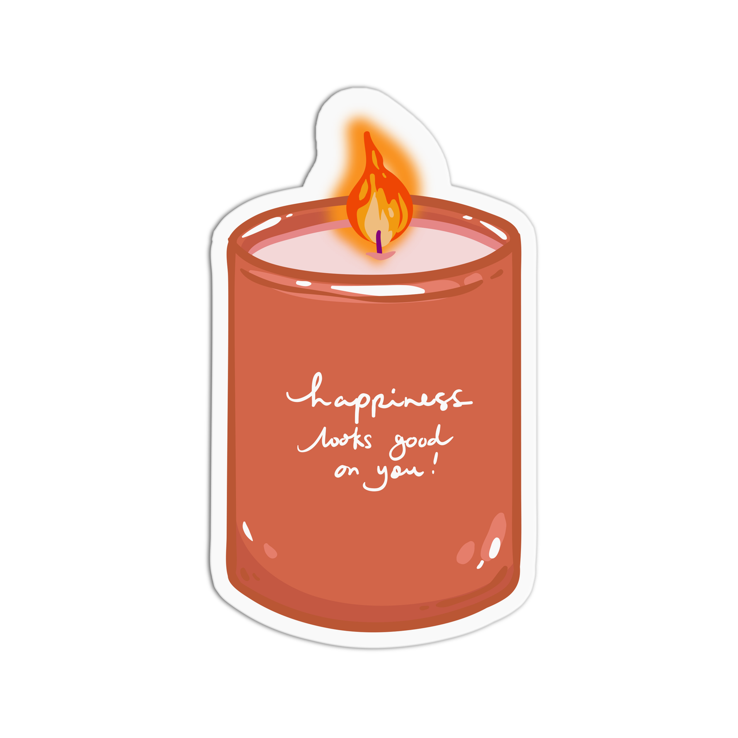 Candle and Crystal Sticker