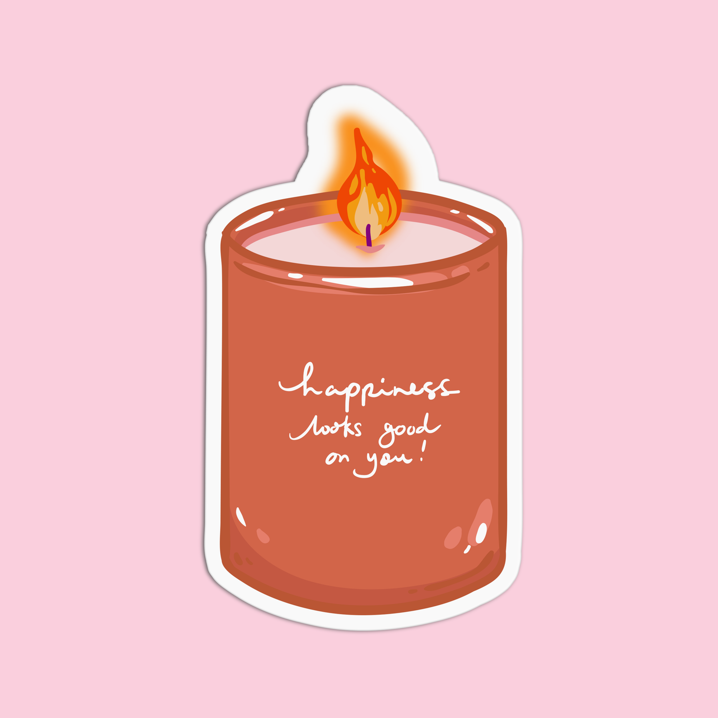 Candle and Crystal Sticker