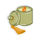 Candle and Crystal Sticker