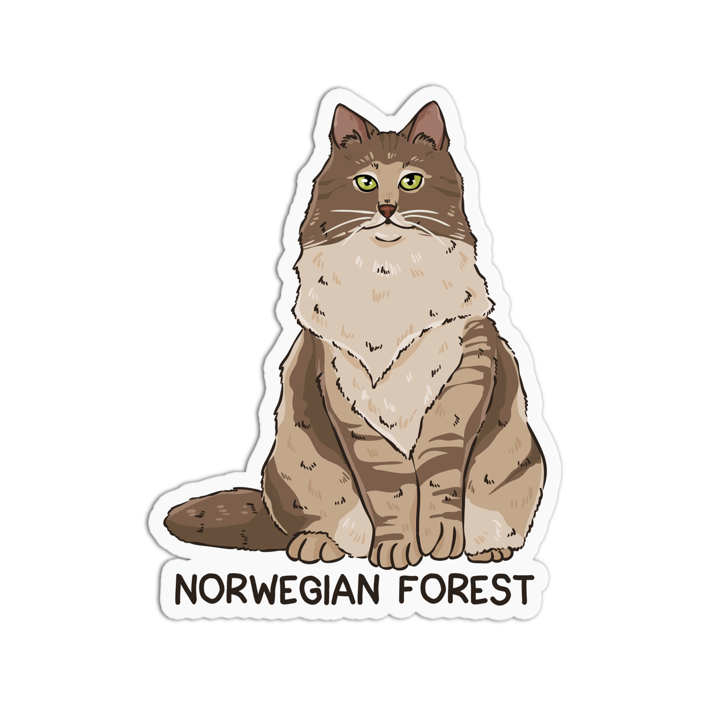 Norwegian Forest Cat Sticker