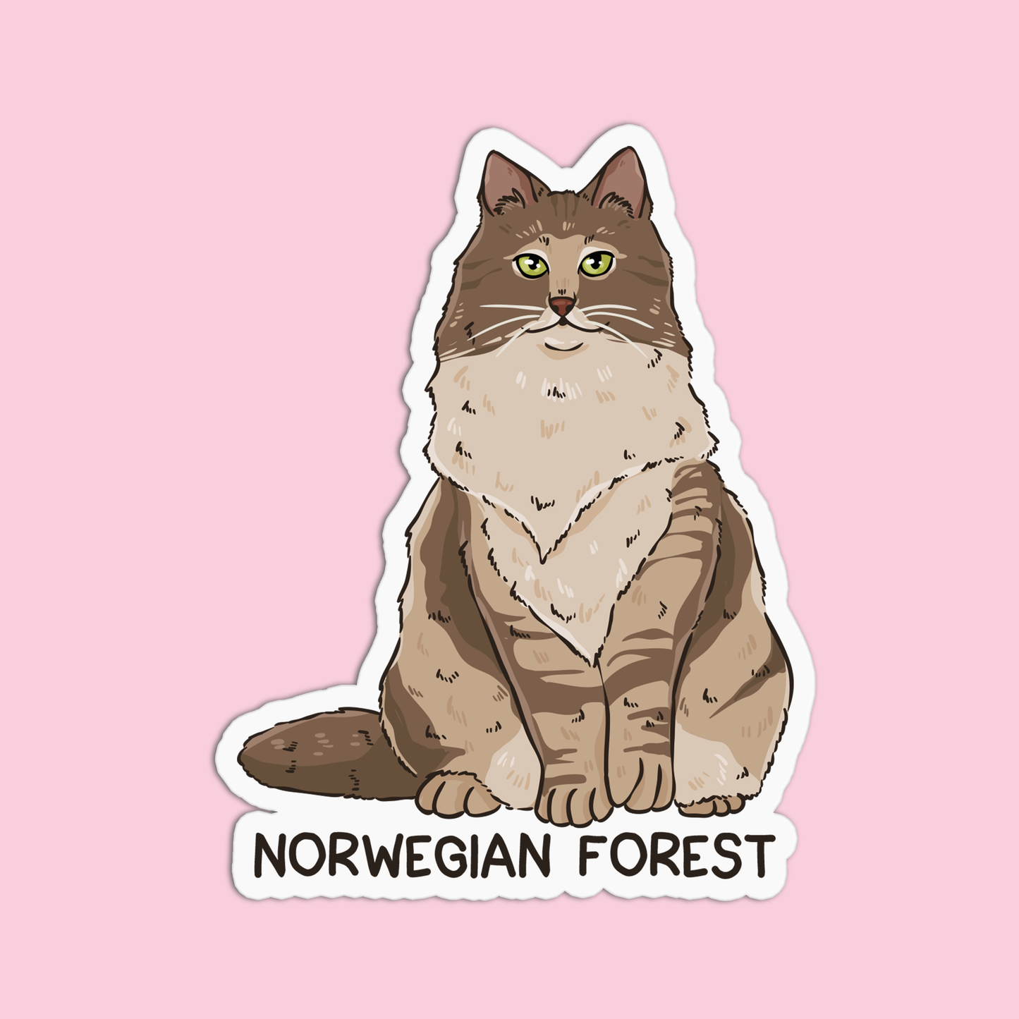 Norwegian Forest Cat Sticker