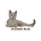 Russian Blue Cat Sticker