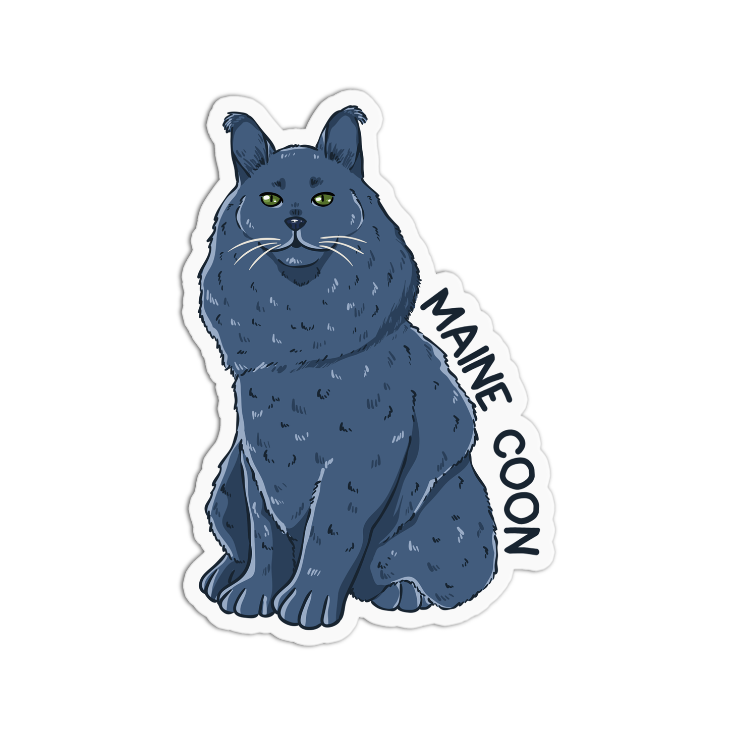 Maine Coon Cat Sticker