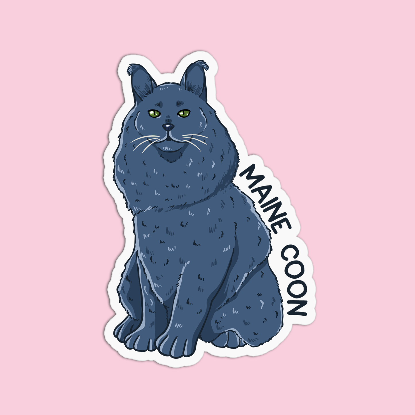 Maine Coon Cat Sticker