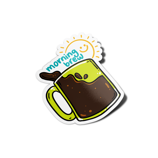 Morning Brew Coffee Sticker