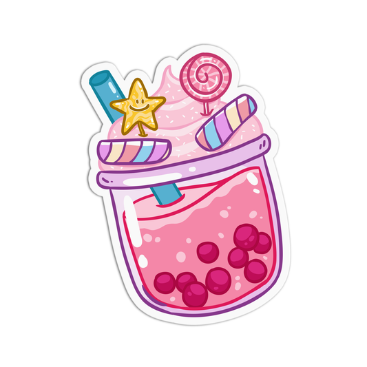 Unicorn Boba Milktea Sticker