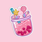 Unicorn Boba Milktea Sticker