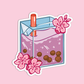 Flower Boba Milktea Sticker