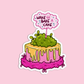 Wake Bake Cake Sticker