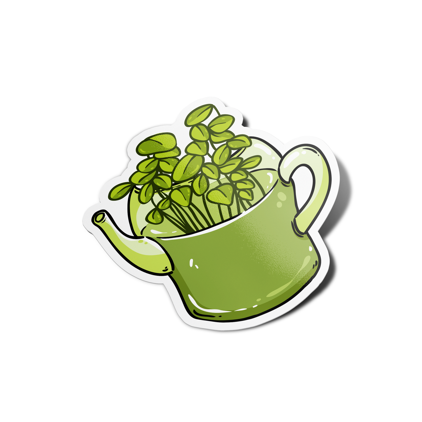 Watering Can Plant Sticker