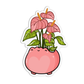 Peace Lily Plant Sticker