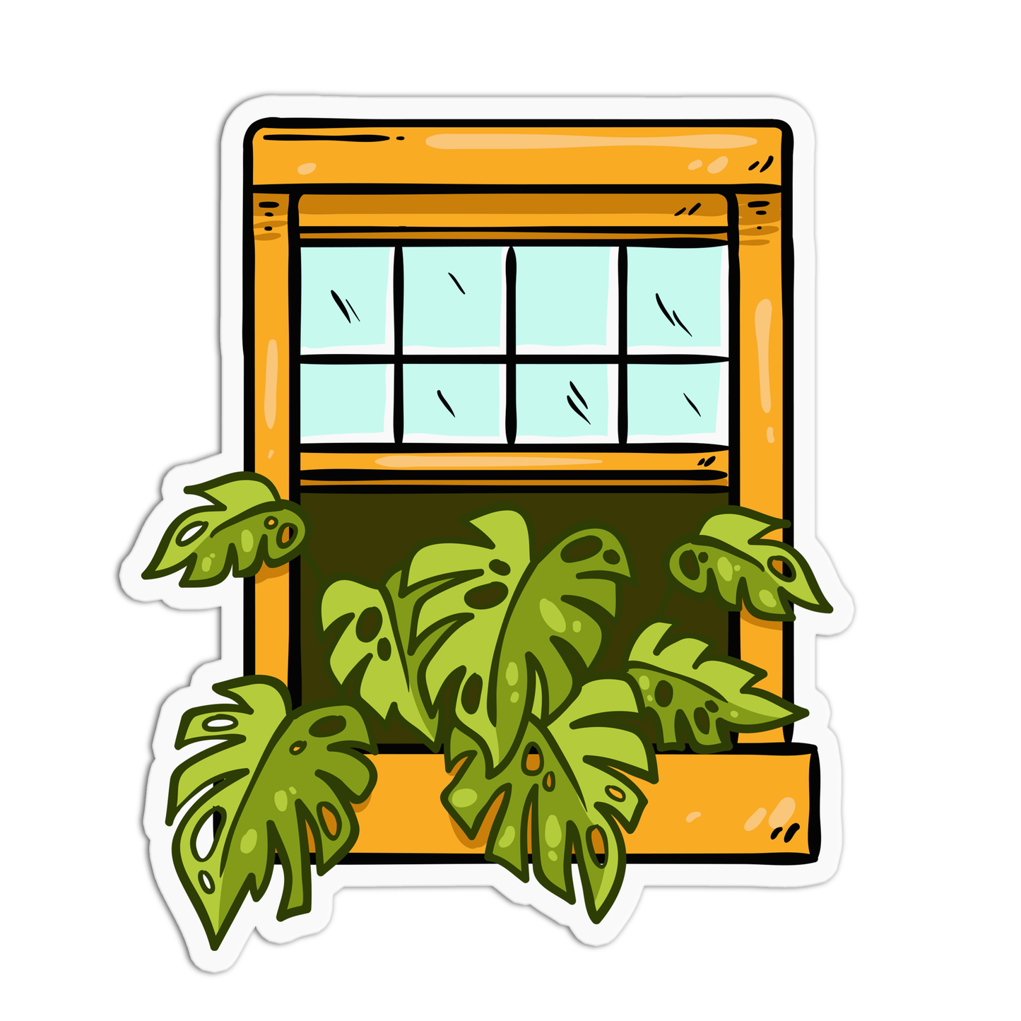 Swiss Cheese Plant Sticker