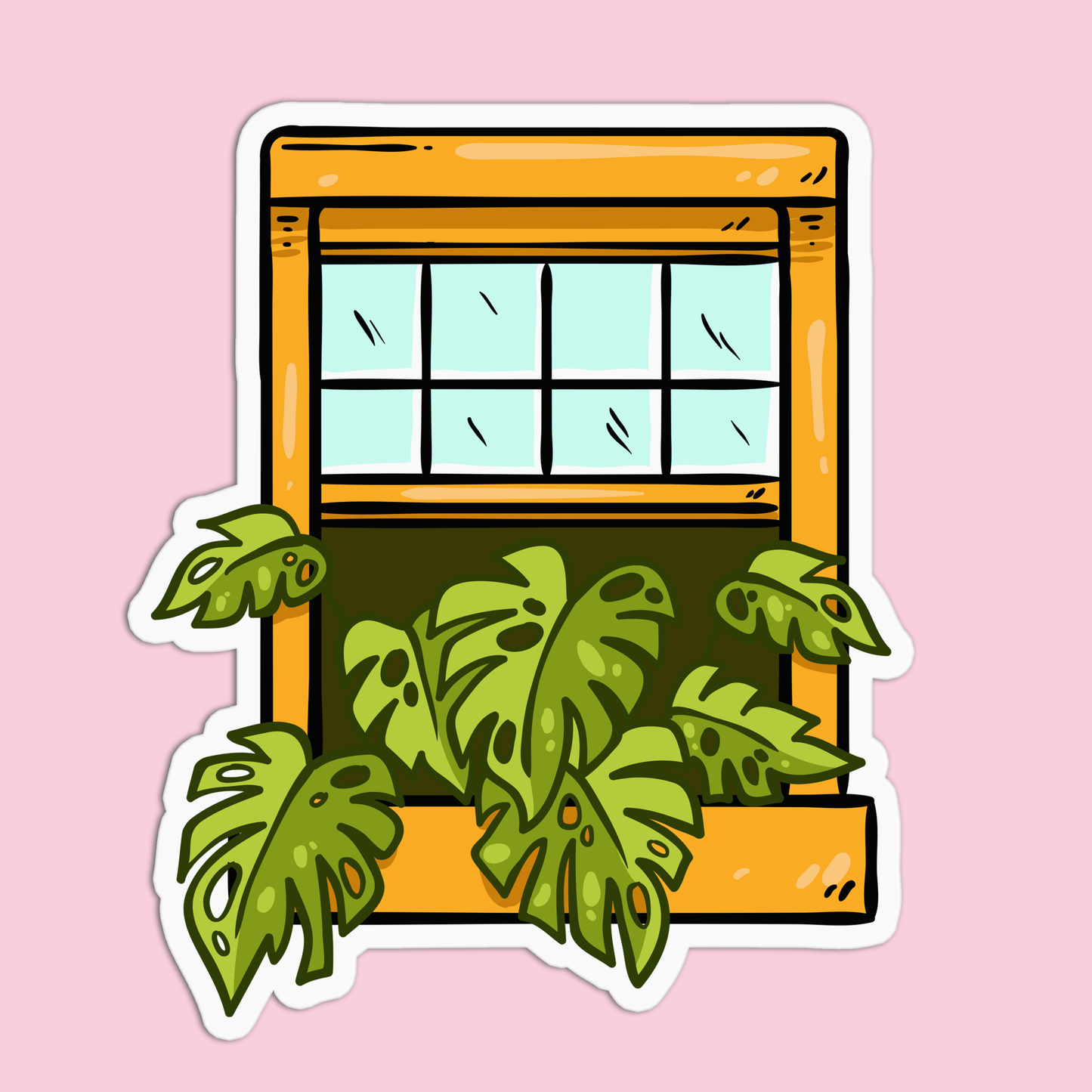 Swiss Cheese Plant Sticker