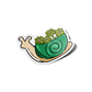 Cute Snail Plant Sticker