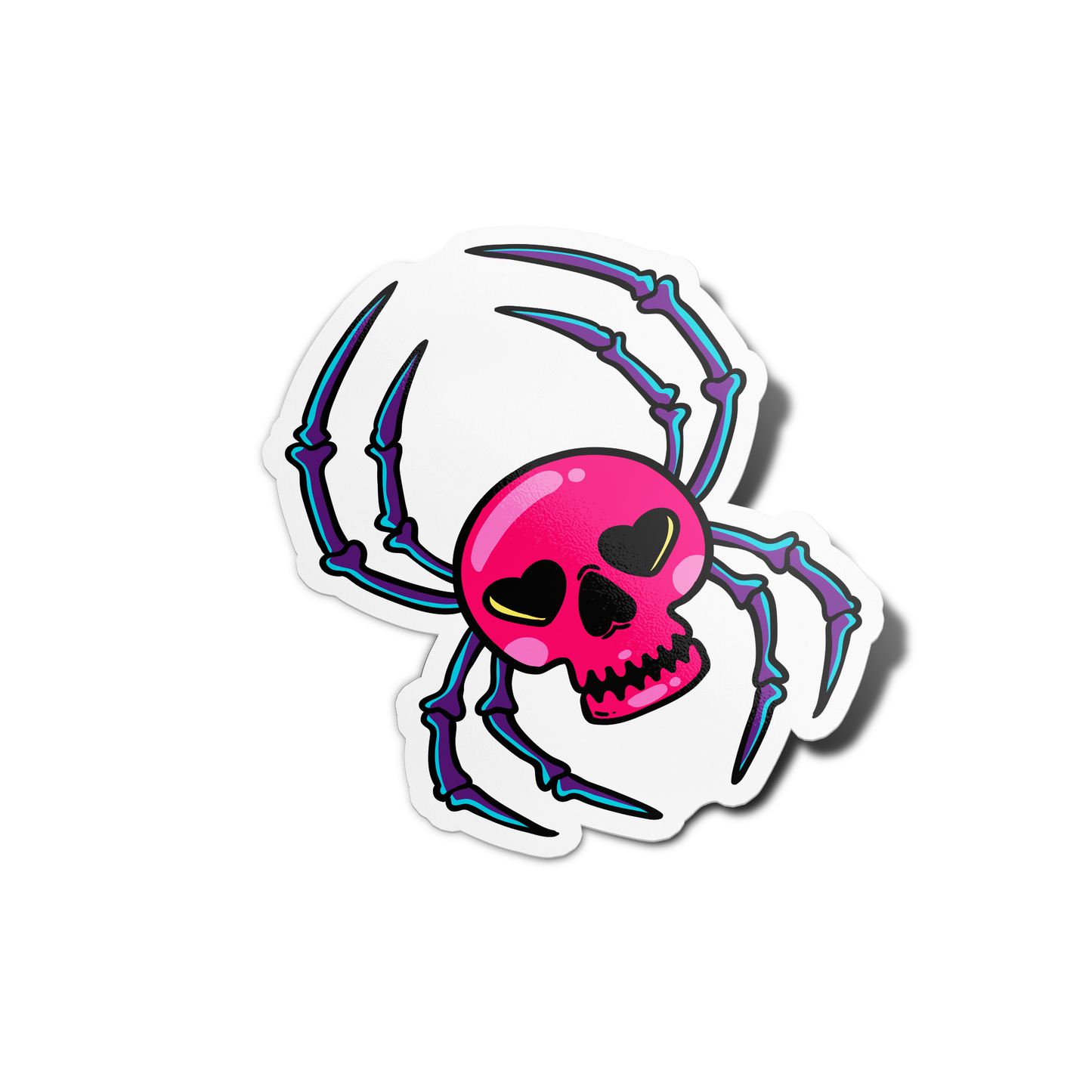 Skull with Spider legs Skull Sticker