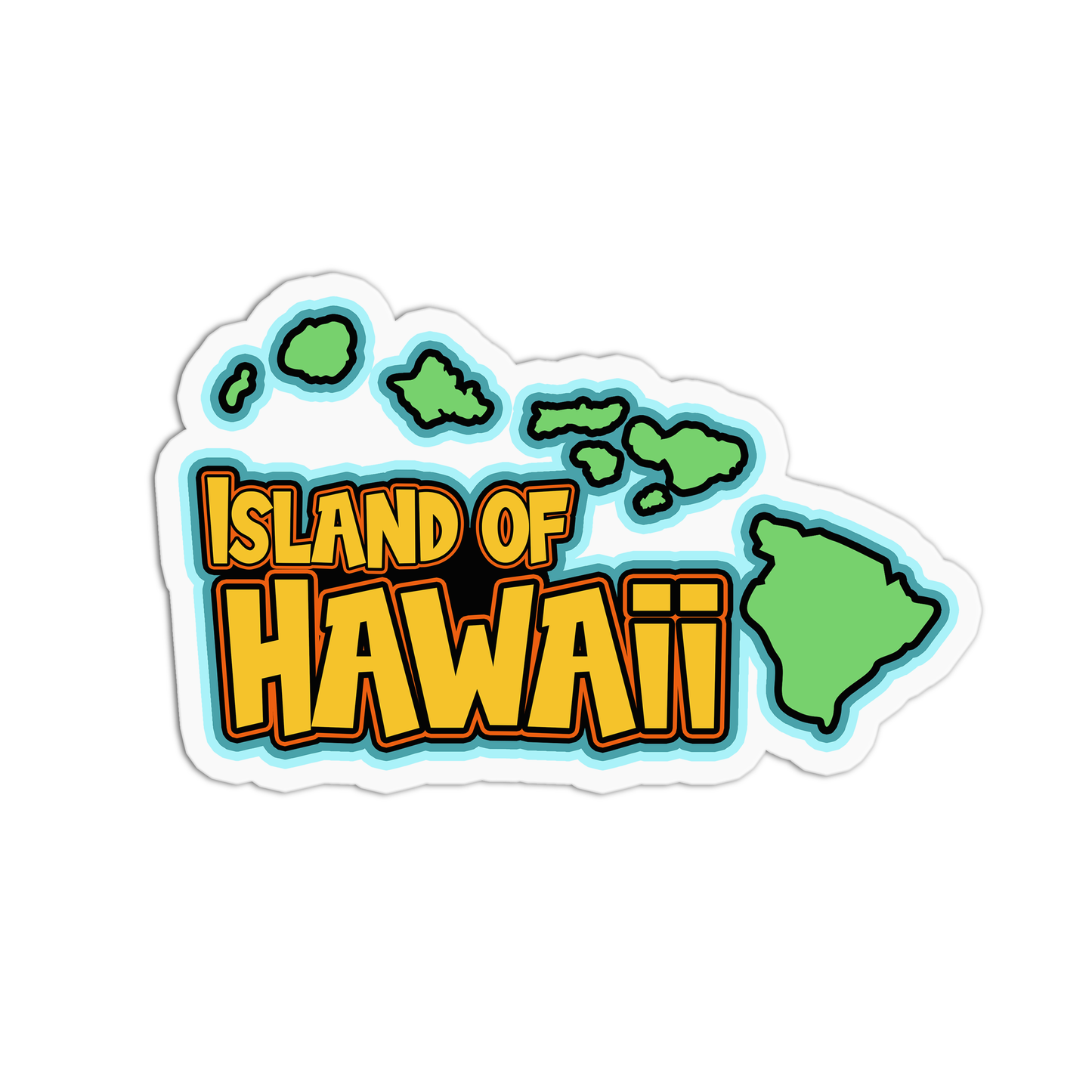 Island of Hawaii Stickers