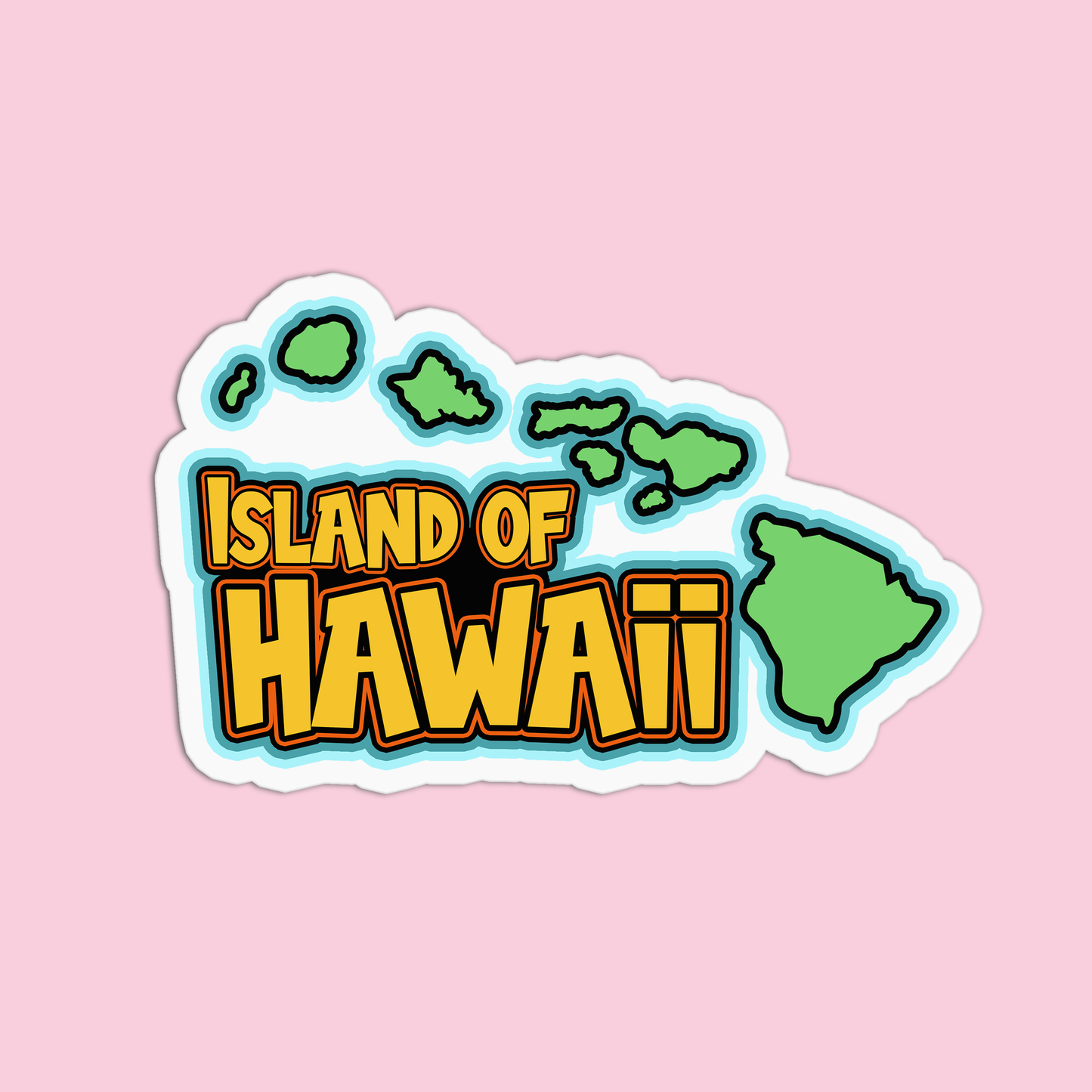 Island of Hawaii Stickers