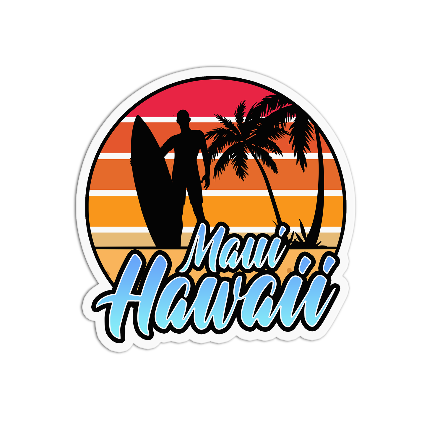 Maui Hawaii Stickers