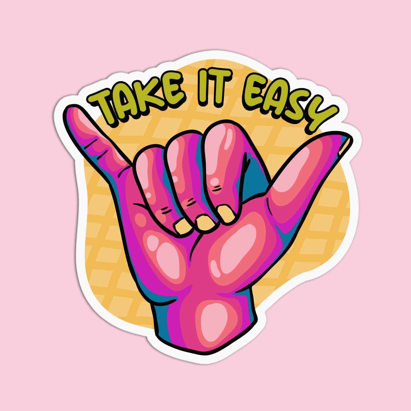 Take it easy Hawaii Stickers