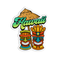 Tiki Mask Hawaii Stickers