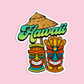 Tiki Mask Hawaii Stickers