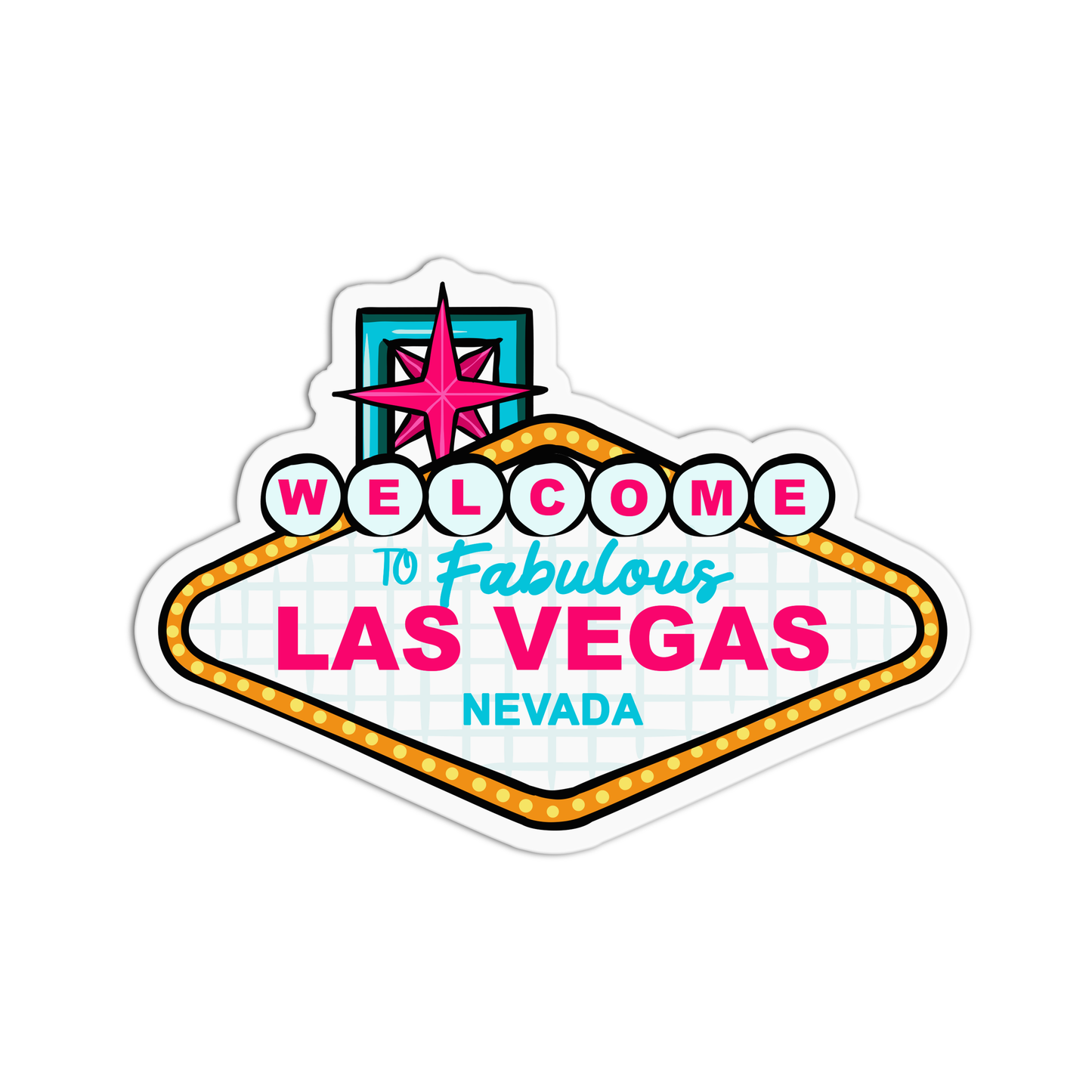 Welcome to Fabulous Las Vegas Nevada Sticker