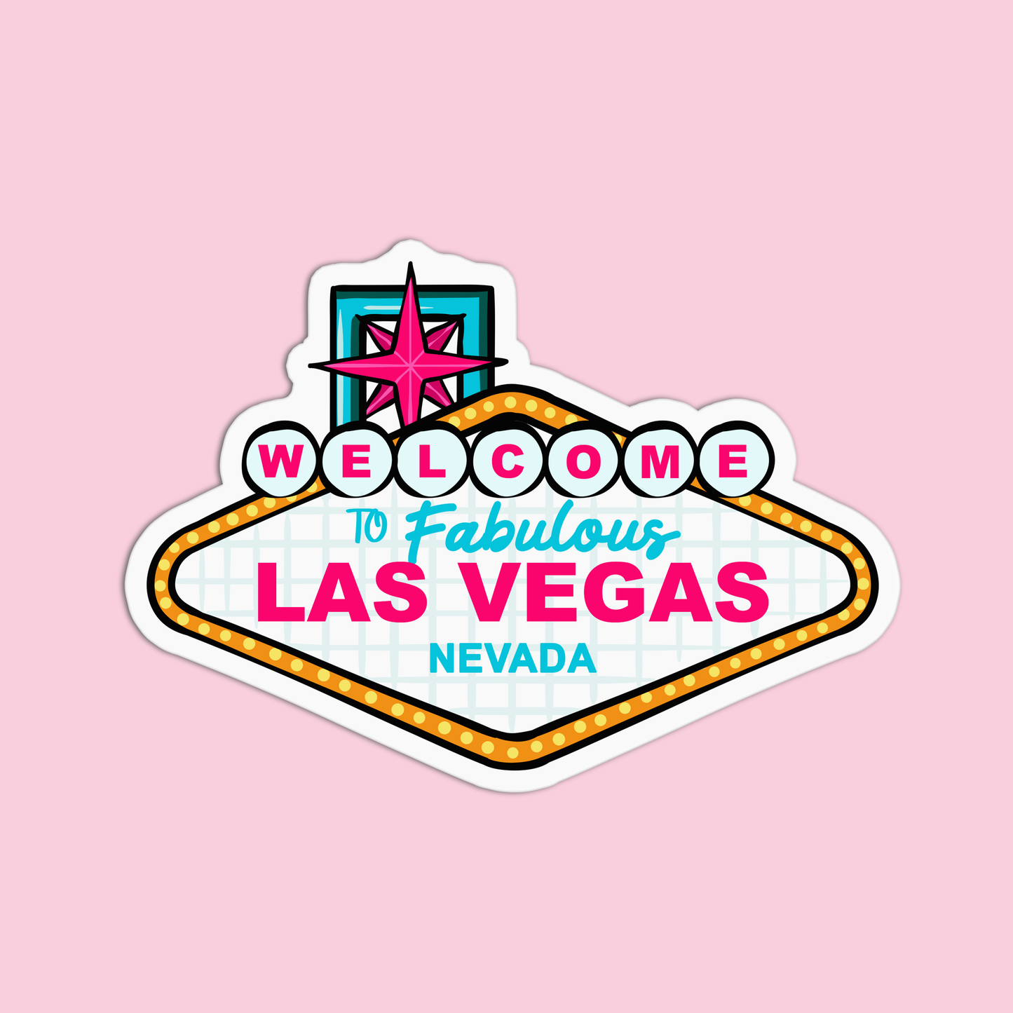 Welcome to Fabulous Las Vegas Nevada Sticker