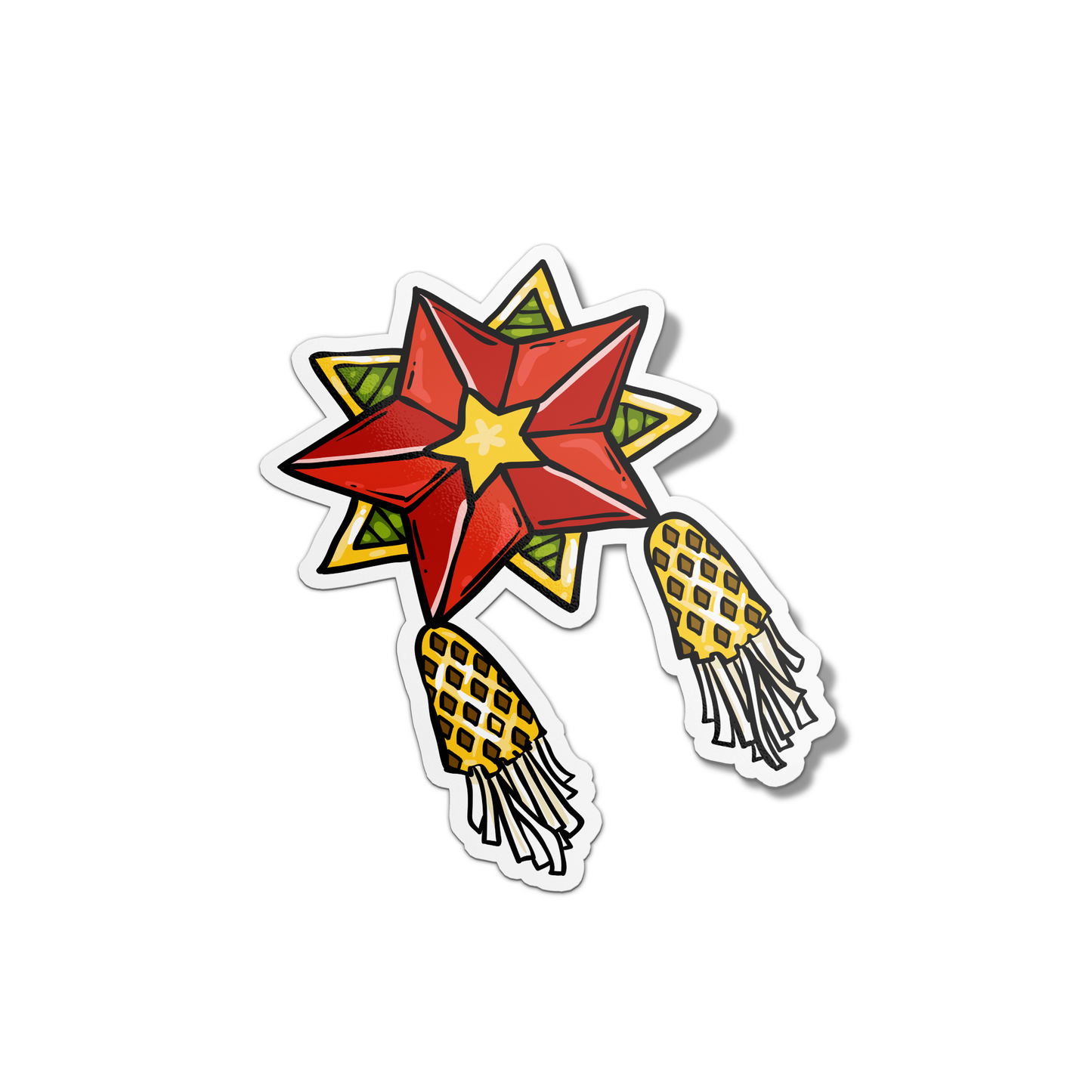 Red Star Parol Sticker