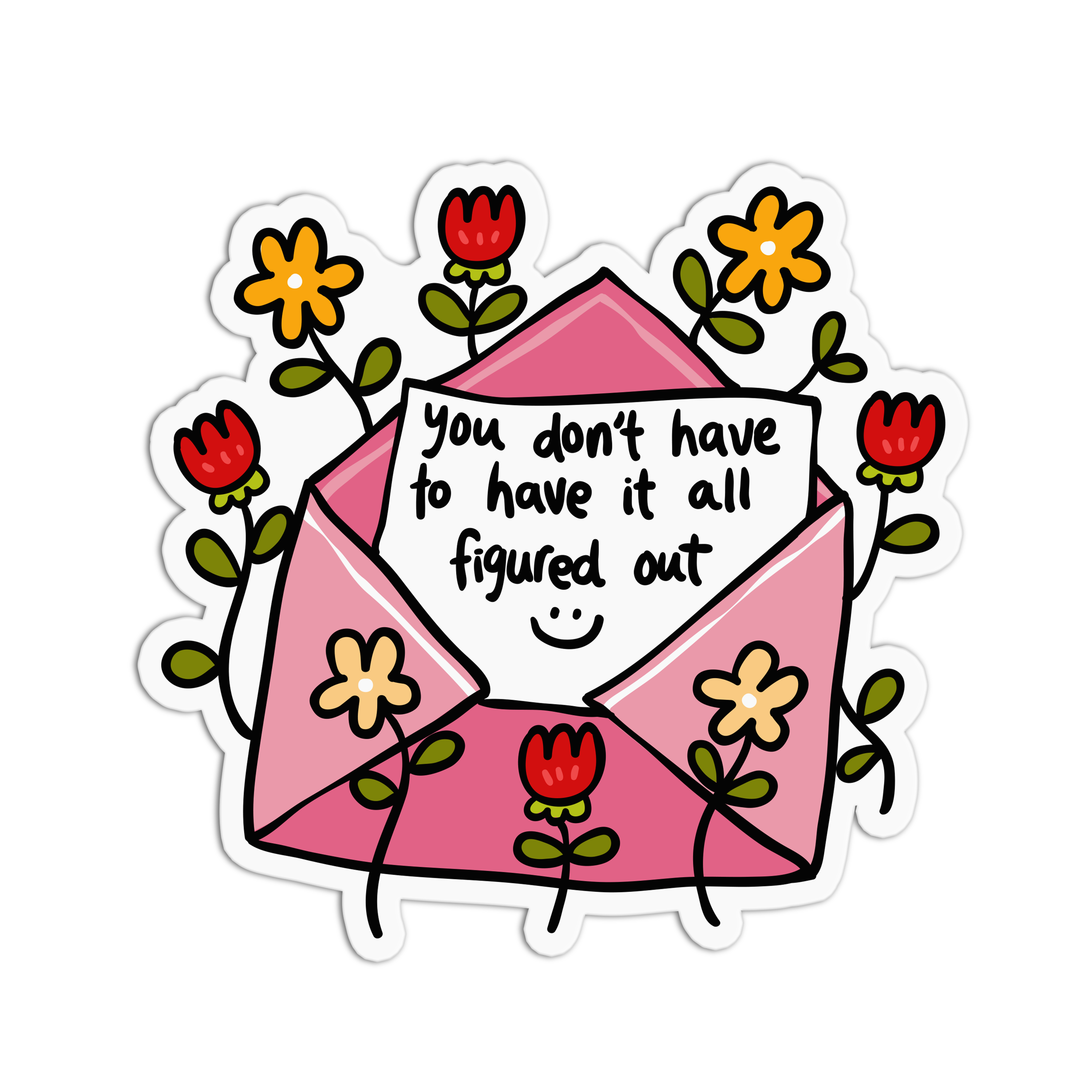 You don't have to have it all figured out Positive Quotes Sticker ...