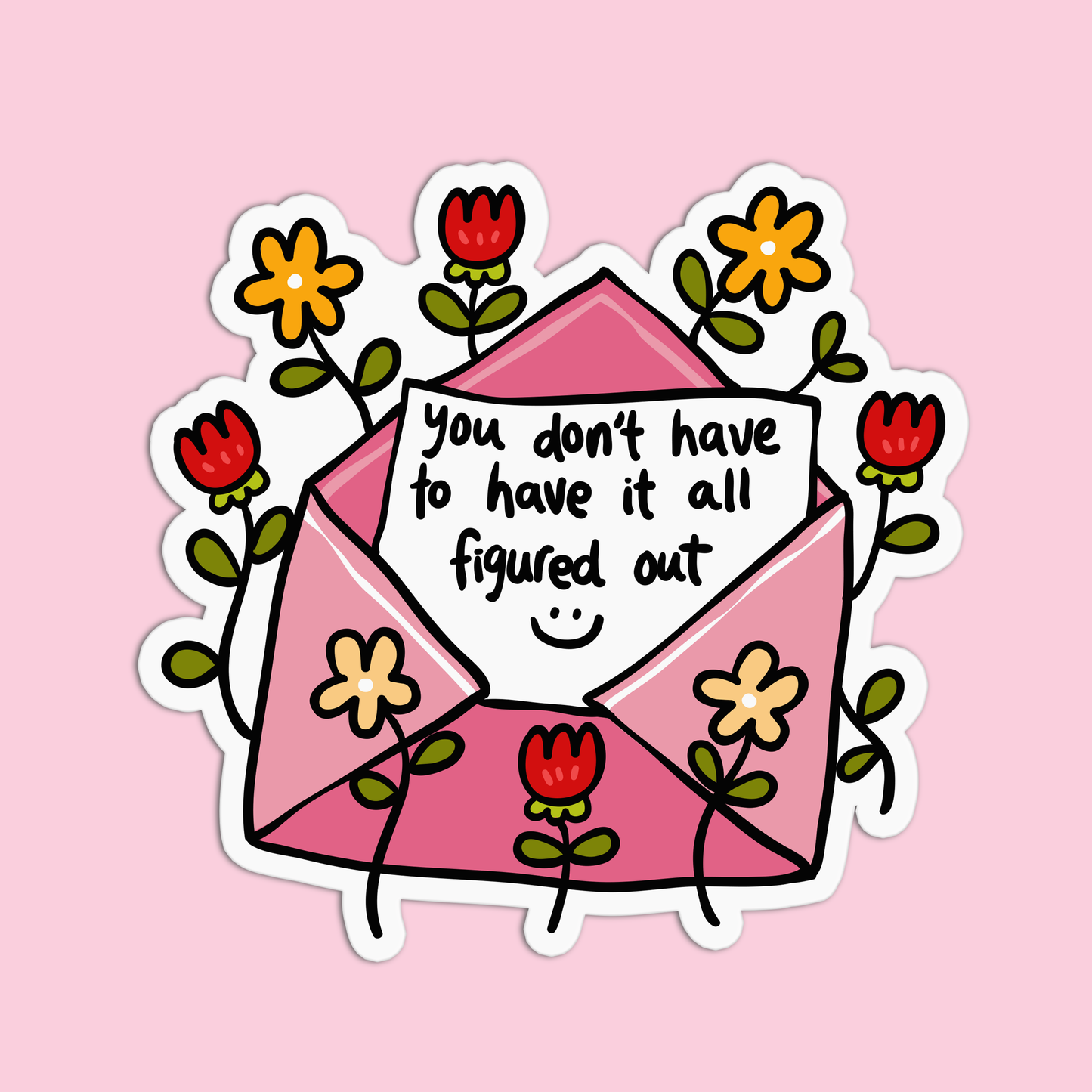 You don't have to have it all figured out Positive Quotes Sticker