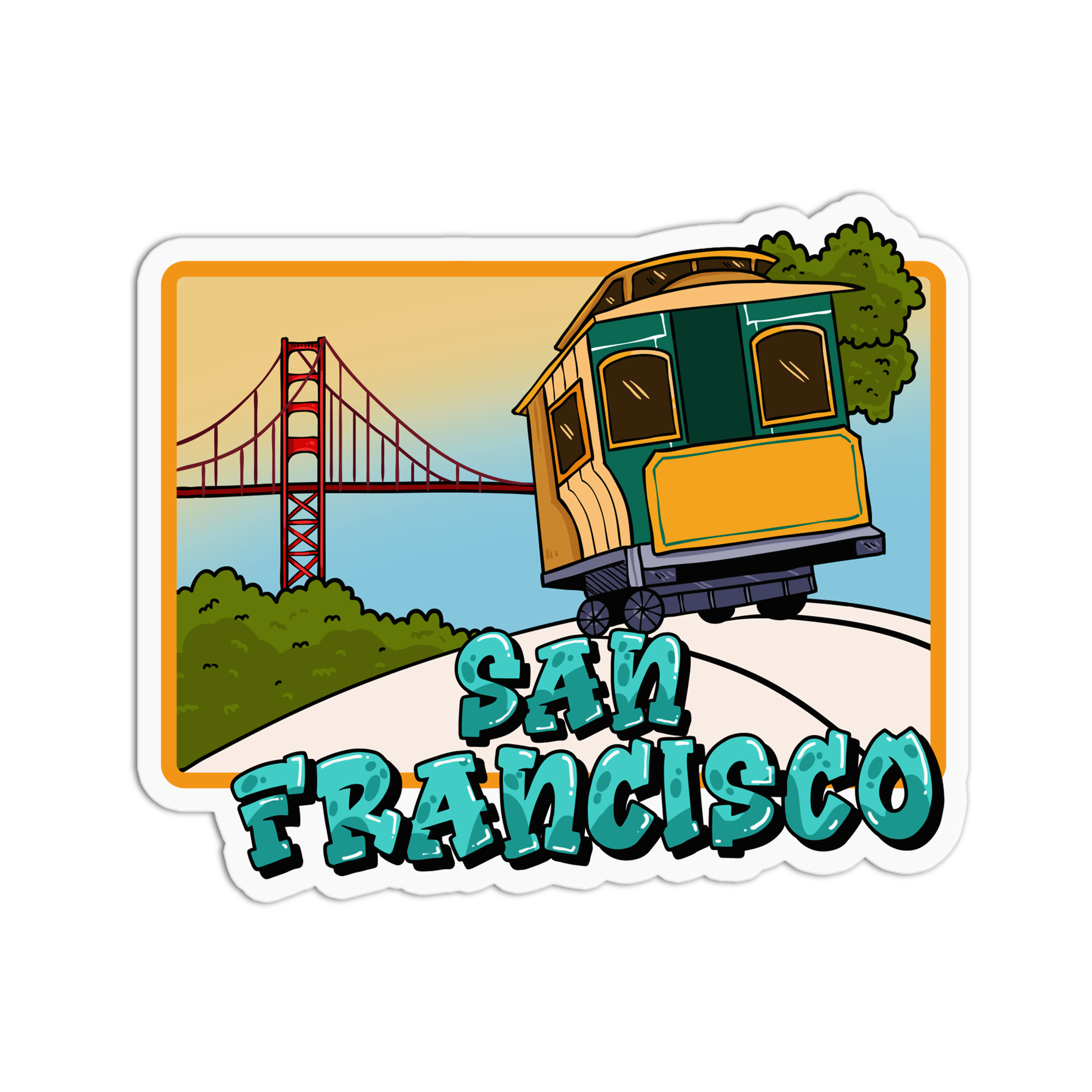 San Francisco Sticker – GirlsPrintingHouse