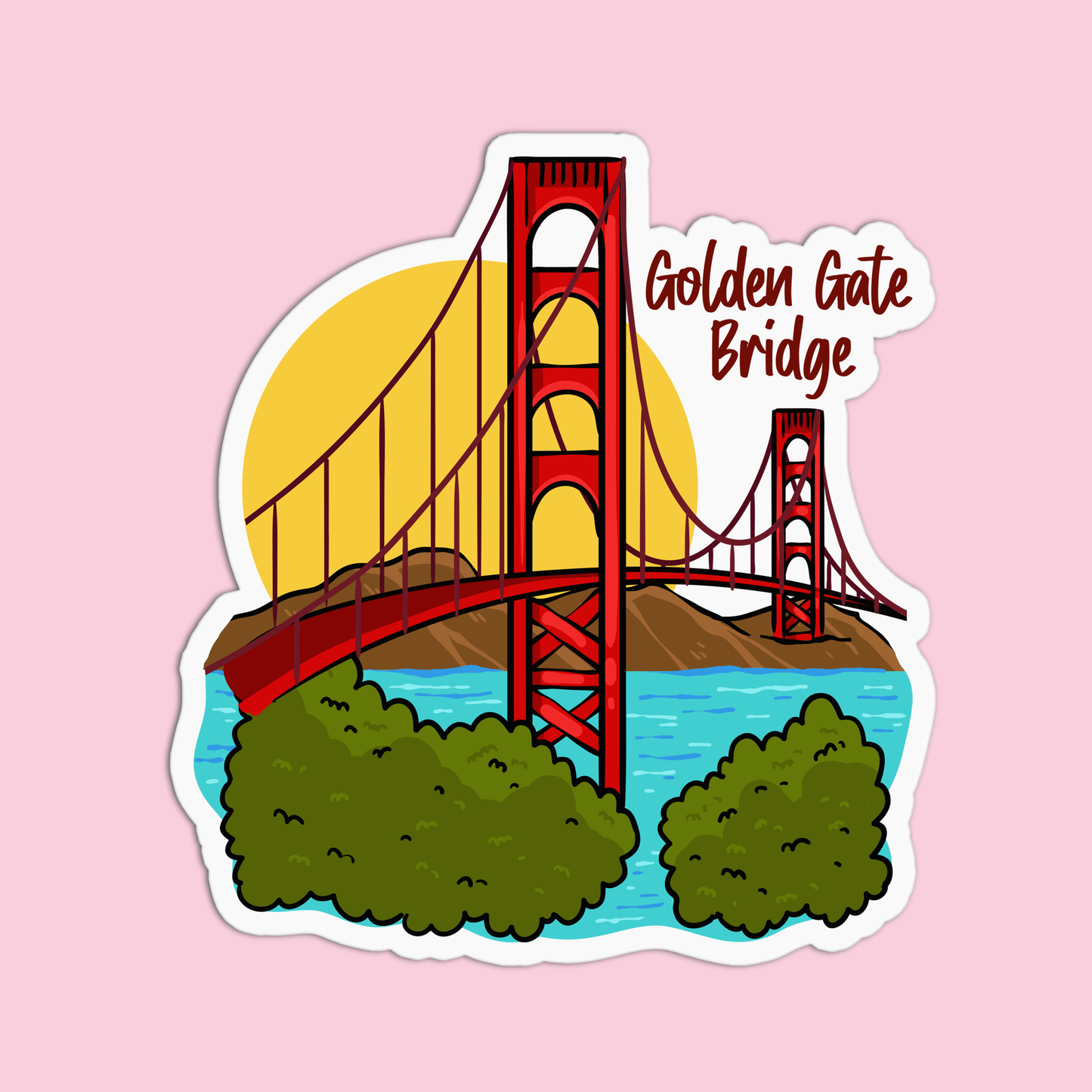 Golden Gate Bridge San Francisco Sticker