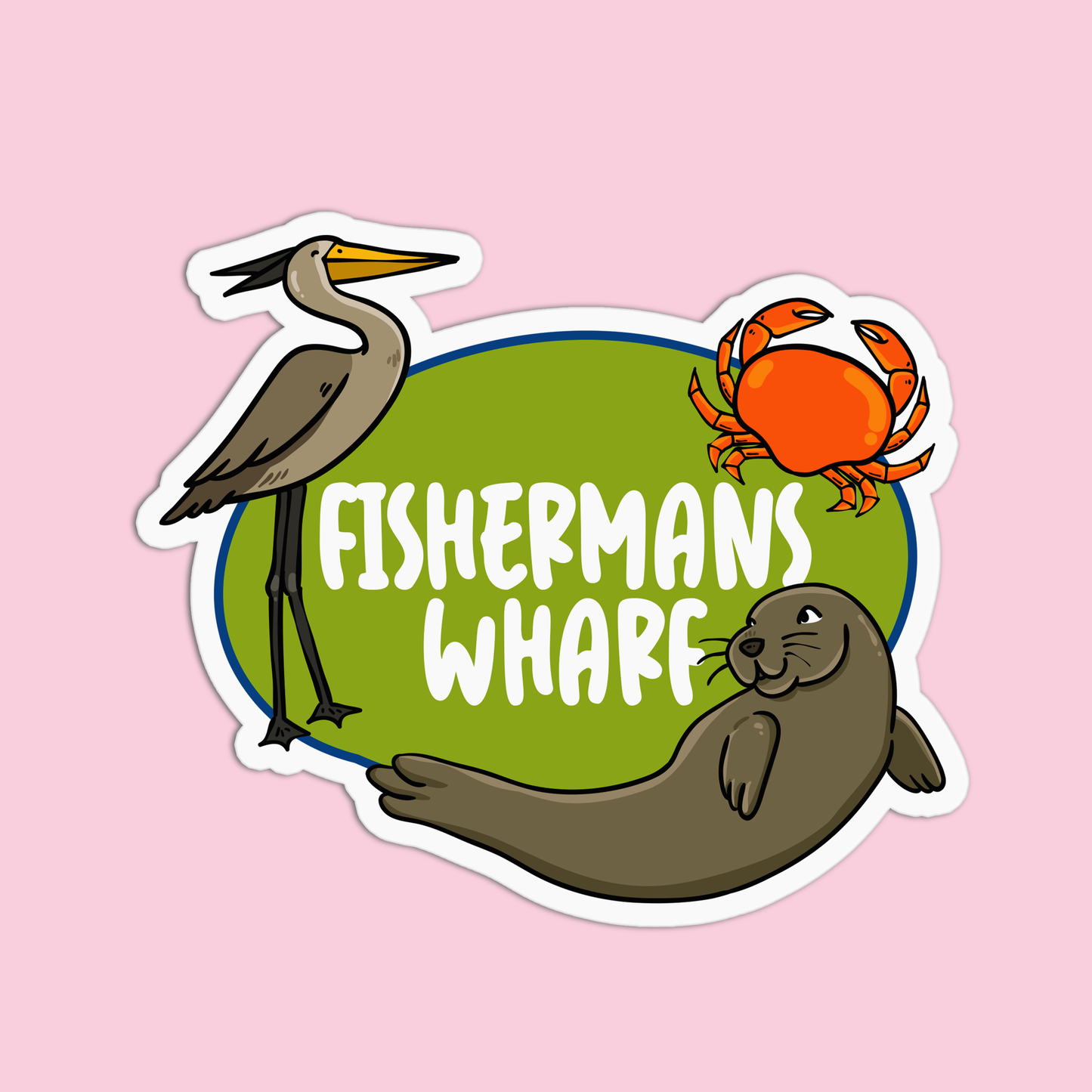 Fisherman's Wharf San Francisco Sticker