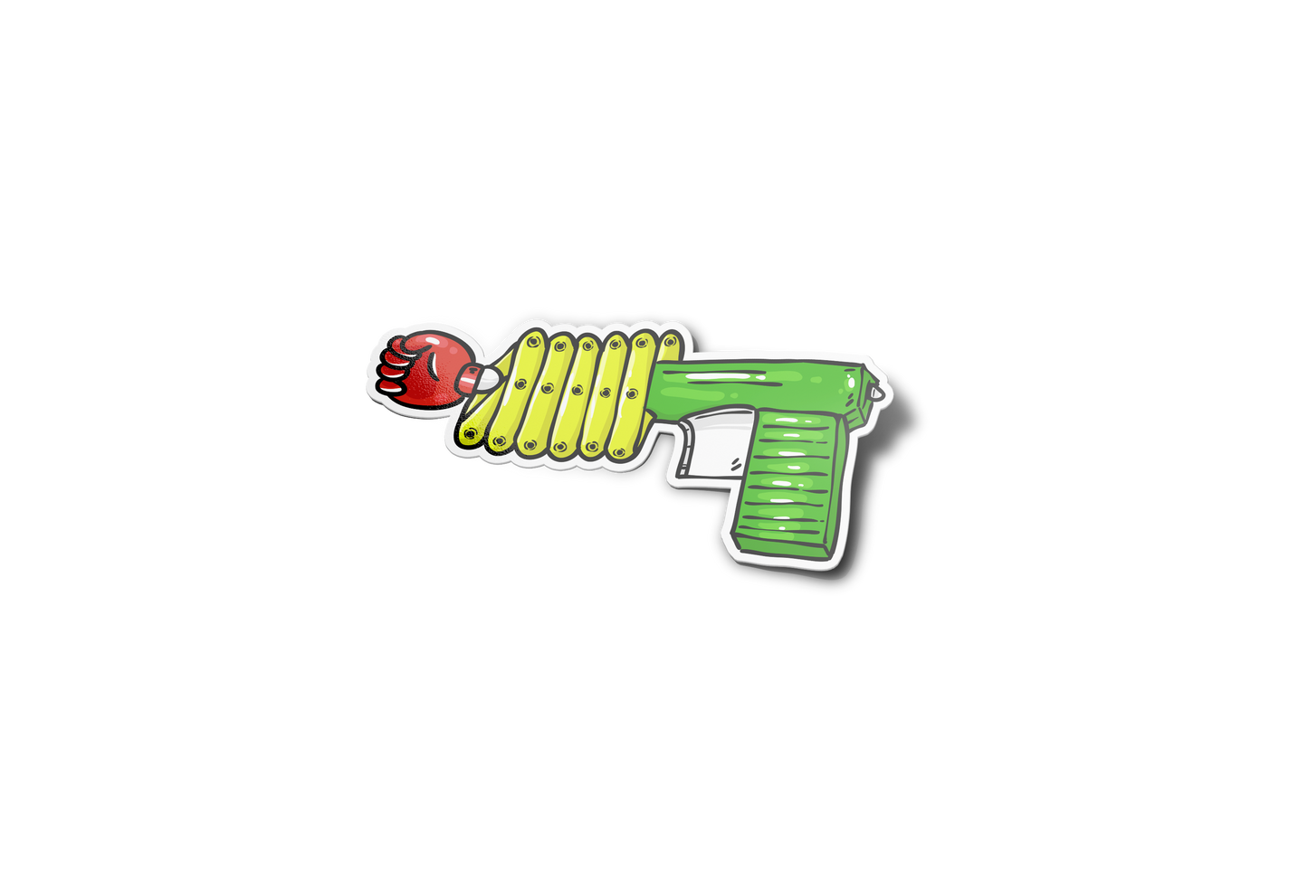 Punch Gun 90's Sticker