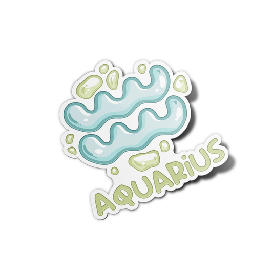 Aquarius Zodiac Sign Sticker