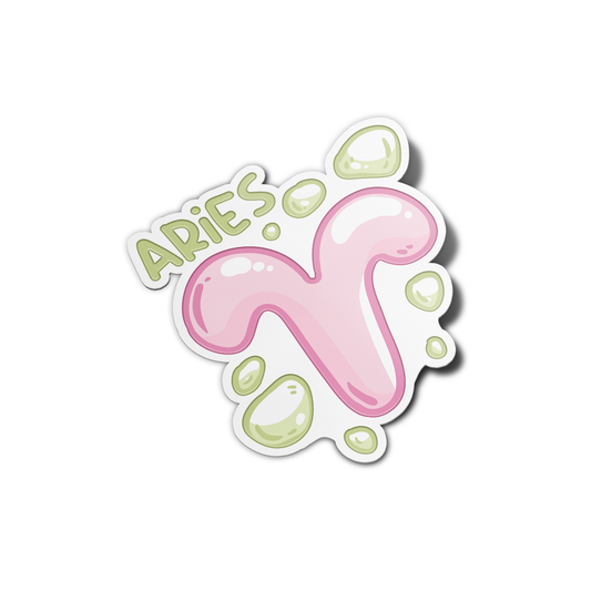 Aries Zodiac Sign Sticker