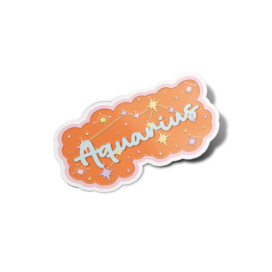 Aquarius Name Sticker