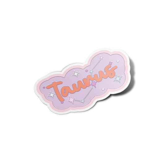 Taurus Name Sticker