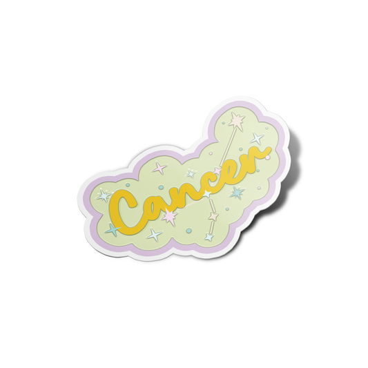 Cancer Name Sticker