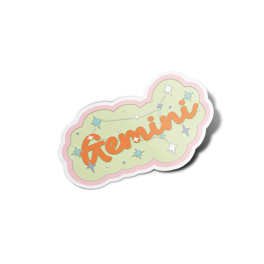 Gemini Name Sticker