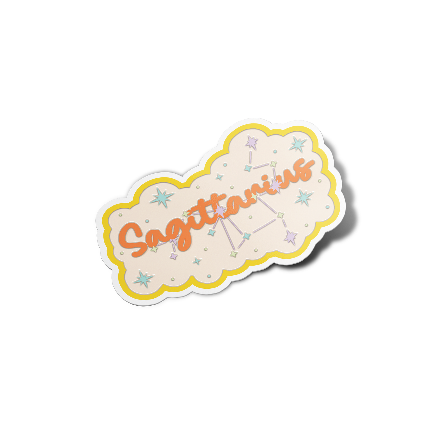 Saguittarius Name Sticker